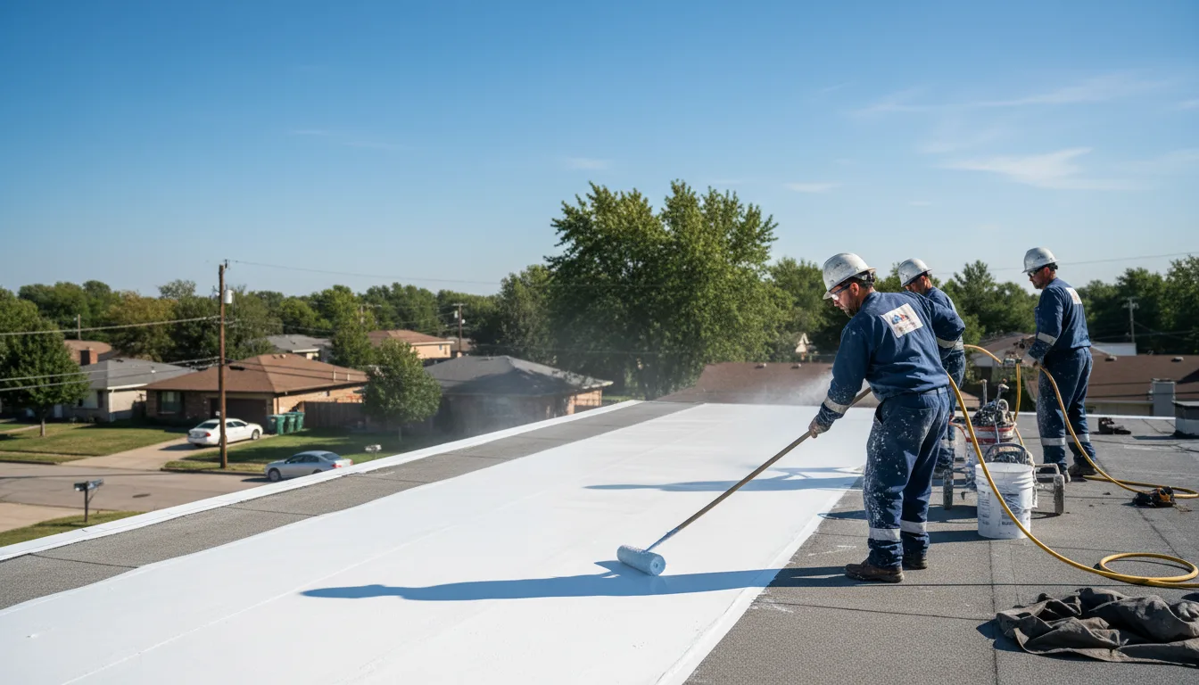 Commercial roof coating in Keensburg, IL near me